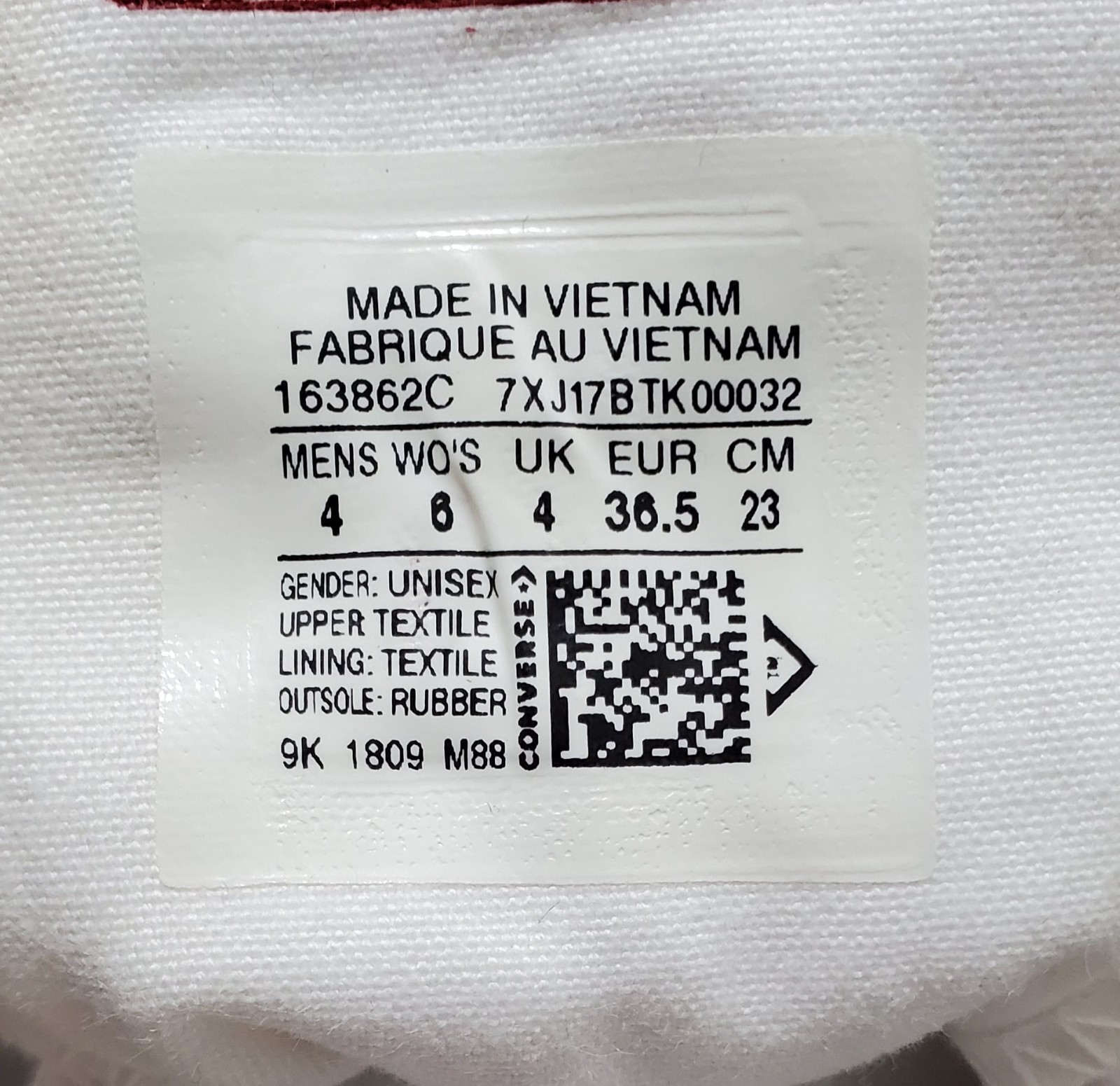 NWOB Converse (163862C) Chuck 70 Off-White Unisex Sneakers WMN Size 6 MNS Size 4 thumbnail 12