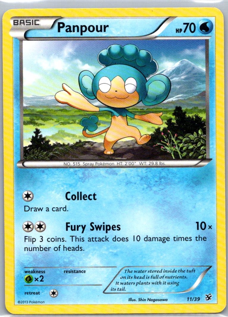 Pokemon TCG Panpour 11/39 Kalos Starter Set LP