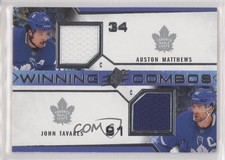 2021-22 SPx Winning Combos Jersey Auston Matthews John Tavares #WC-AMJT 13j9