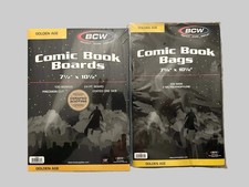 BCW Golden Age Comic Book Bags and Boards Set 100 ea. Sealed