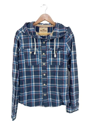 HOLLISTER Chaqueta con capucha Mujeres Chaqueta Talla EU 36 azul look casual - Imagen 1 de 4