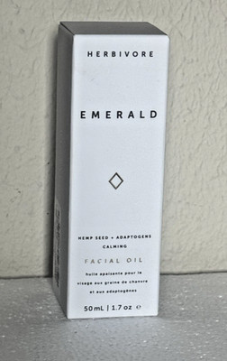 Herbivore Botanicals EMERALD Deep Moisture Glow Facial Oil 1.7oz Full Size NEW