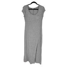 Old Navy Gray Heathered Scoop-Neck Short Sleeve T-Shirt Dress Size M