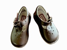 L'Amour Mary Jane Girls Size 6 Brown Leather Hook/Loop Closure
