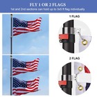 Apluschoice 30' Commercial Telescoping Flag Pole Kit Portable Display Pole Black — photo 4