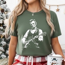 President Abraham Lincoln Playing Guitar Abe Lincoln Design Unisex T-Shirt