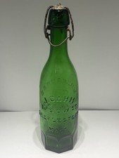 Rare Emerald J. Gahm 10 Bow St. Charlestown Mass. /Milwauke Lager beer bottle!