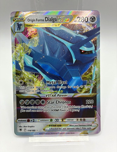 Pokemon Origin Forme Dialga VSTAR 114/189 Astral Radiance Holo Rare NM