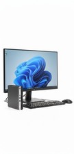 Mini HP ProDesk 120GB SSD Intel 8GB Desktop Windows 11 WiFi ready with 23" LCD