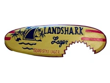 24” LANDSHARK TIKI BAR TREES TROPICAL SIGN WALL HANGING ART ISLAND HOME DECOR