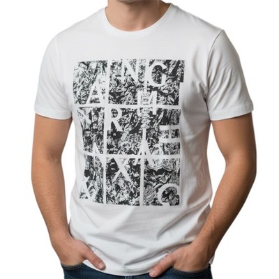ARMANI EXCHANGE White AX-19 Short Sleeve Slim Fit Designer Mens T-shirt NWT