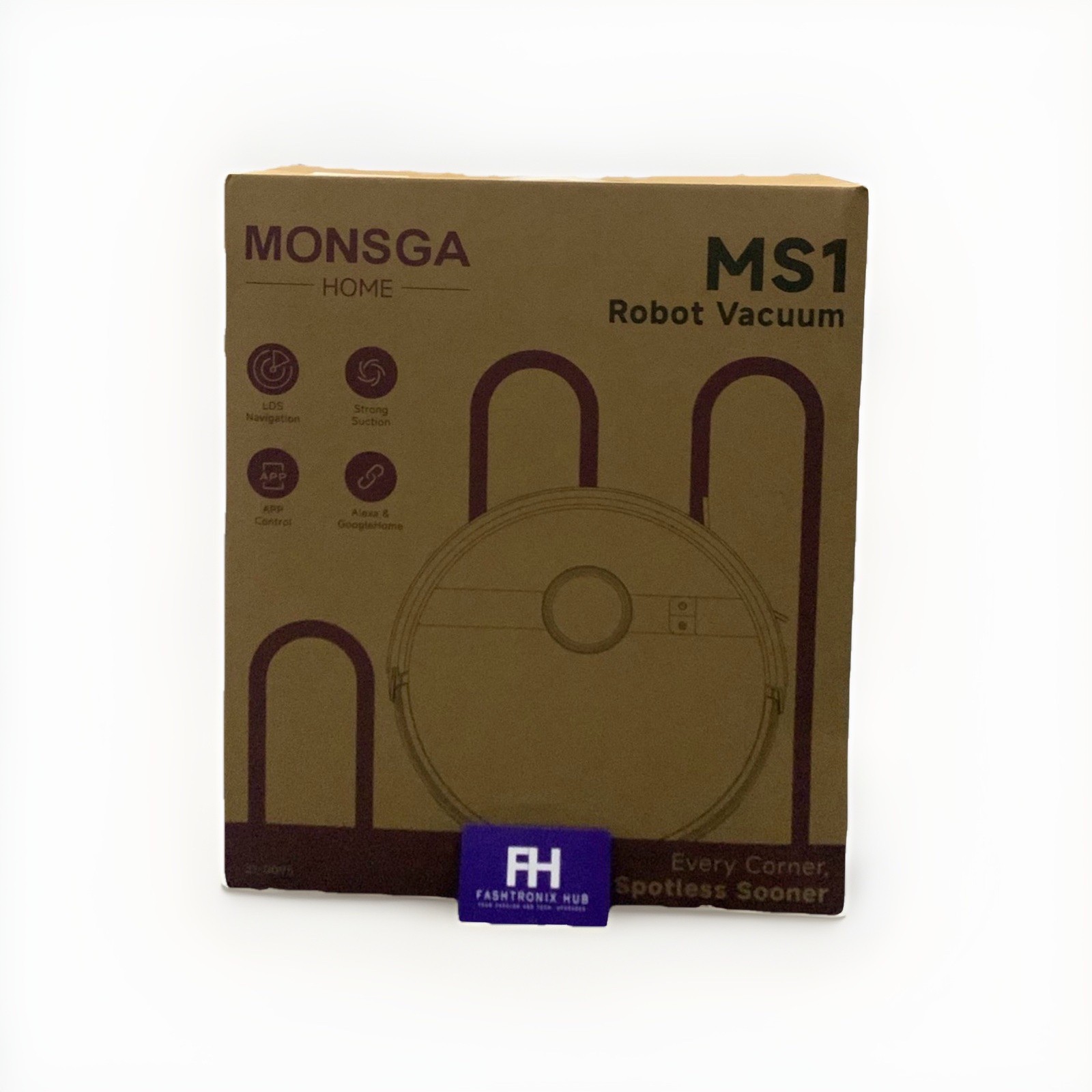 MONSGA MS1 Robot Vacuum Smart Floor Cleaner New Boxed