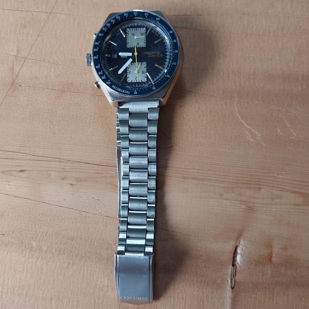 Automatic Chronograph ST.Steel Timer Seiko Speed 6138-0030 Watch Date Day Mens - vintagewatches.pk