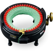 King Size Knitting Machine Round Loom 46 Needles with Row Counter Hand Crank