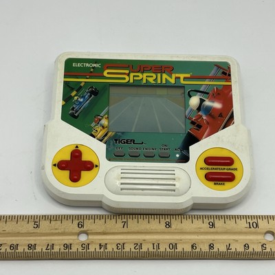 Vintage Super Sprint Racing Handheld Electronic Game Tiger  WORKS