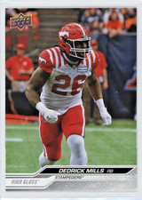 2024 Upper Deck CFL High Gloss #76 Dedrick Mills 10/10 - Calgary Stampeders