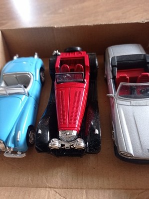 National Motor Museum Vintage New Ray 3 x Jaguar Sports Classic Car Diecast