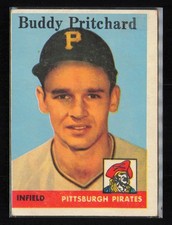 Buddy Pritchard 1958 Topps #151 Rookie Pittsburgh Pirates