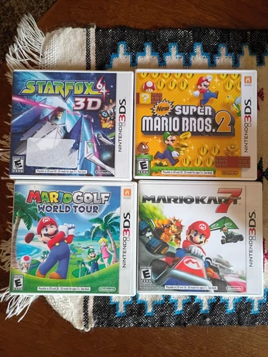 3DS Game Lot - Mario, Starfox, Mario Golf, Kart Nintendo 3ds