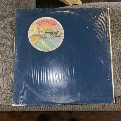 1970s PINK FLOYD Wish You Were Here LP Vinyl In Blue SHRINK! + OG Sleeve! VG+