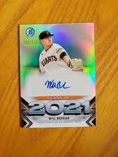 2021 Bowman Draft #C21-WB Will Bednar Class of 2021 Autographs #/250