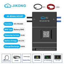 JK Smart BMS 8-24S 100A Li-Ion LiFePo4 LTO Battery 0.6A Active Balance BMS lot