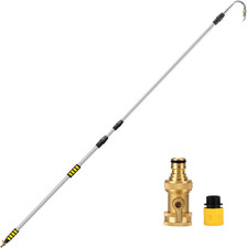 24FT Reach Gutter Cleaning Tools from Ground, 16FT Telescoping Rain Gutter