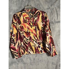 Additions by Chico's Animal Print jacket Cotton blend Size 3 XL/16 New nwt