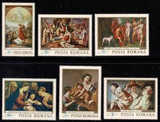 Romania 1968 Paintings in the National Gallery, Bucharest-Set Of Six Stamps-MNH