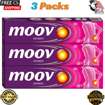 Moov Fast Pain Relief Cream 50g 3-Packs- Back, Muscle , Joint , Knee Pain