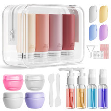 Travel Bottles 21 Pack TSA Approved Silicone Toiletry Containers Leak Proof Set