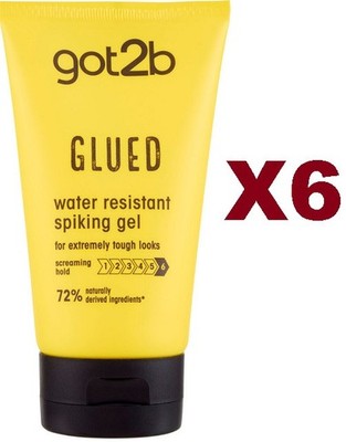 6PCS GOT2B GLUED WATER RESISTANT SPIKING GEL ULTRA STRONG SEALING 150ML