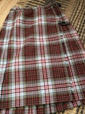 Tartan Plaid Kilt Skirt with Side Buckle Fastenings