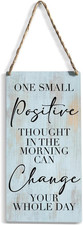 Rustic Wood Sign Inspirational Home Farmhouse Wall Hanging Decor Wooden Wall Art