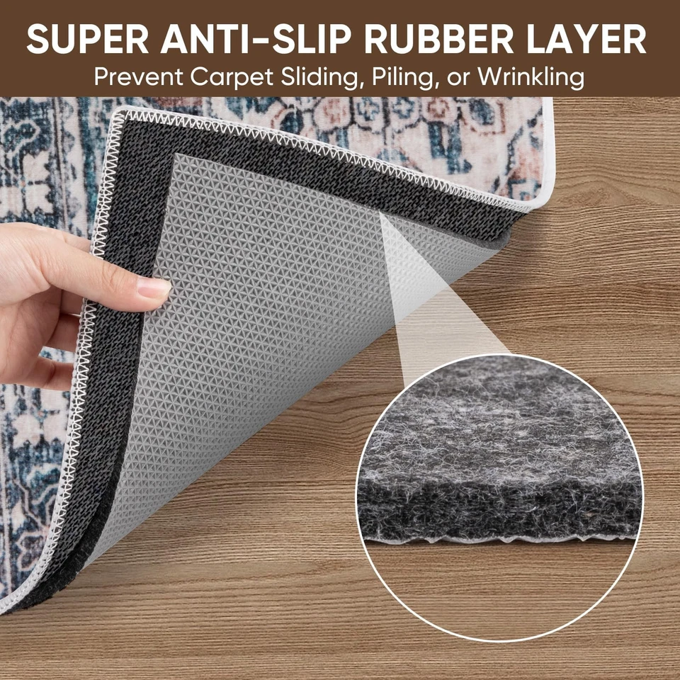 Almofadas de tapete antiderrapantes de feltro, feltro extragrande 1/4" grosso e apoio de borracha, choque... - Imagem 3 de 4