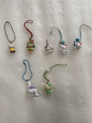 Sanrio Characters Keychain Straps include Hello Kitty & Cinnamoroll 7 Set 