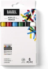 Liquitex Professional Paint Marker Set, 6 Piece, Classics 