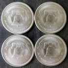 Lot of Four A-Mark 1oz Silver Liberty Rounds