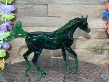Breyer Model Horse Classic Prancing Arabian Clearware Copenhagen Dapple  CM=)