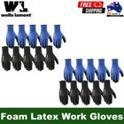 Wells Lamont Heavy Duty Men's Foam Latex Work Gloves Garden Gloves