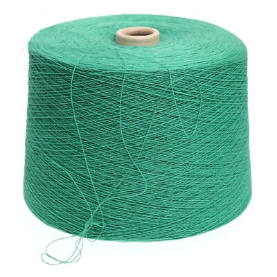 8,90 €/1kg) Baumwolle Noppen Kone Stricken Wolle Garn grün Häkeln - Main Image