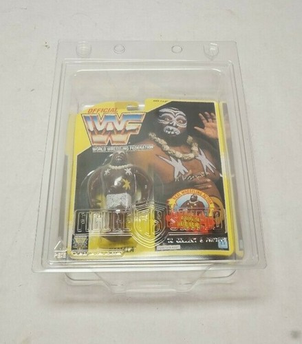 Vintage MOC Hasbro Official WWF Series 7 Yellow Ca...