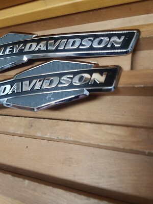 Harley Davidson OEM 08-23 Chrome Fuel Gas Tank Emblem Badges
