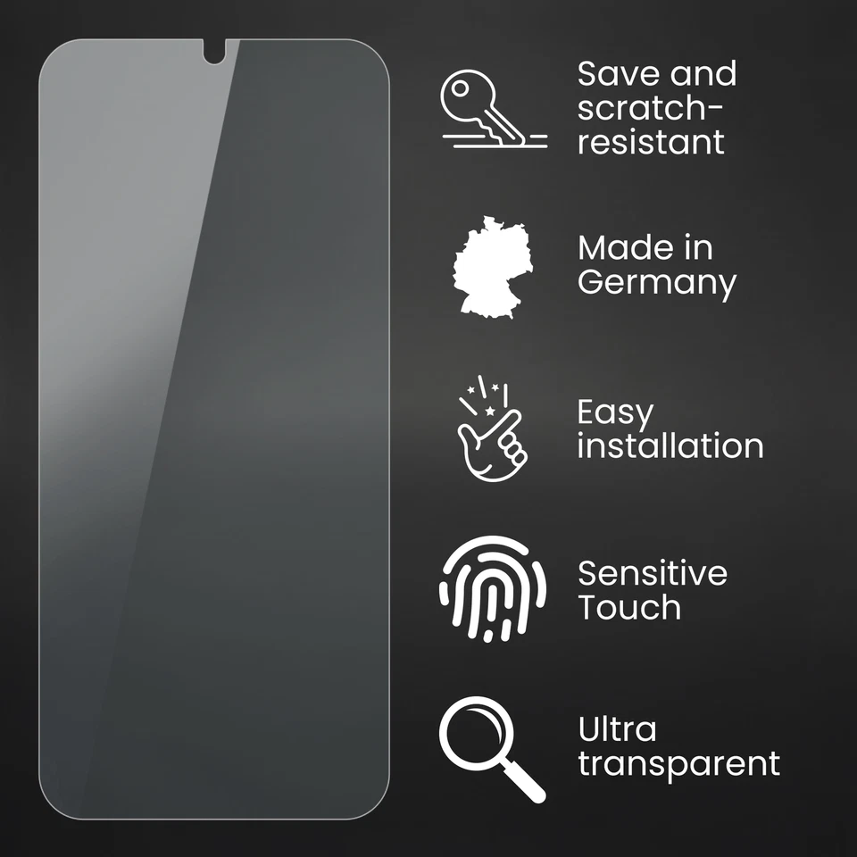 Bruni 2x Protective Film for HTC Desire 19+ Screen Protector Screen Protection - Image 3 of 4