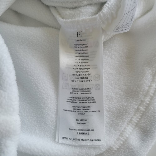 Chaqueta de Golf Damas BMW Golfsport Genuino Estilo de Vida Cremallera Completa Blanca Talla Pequeña - Imagen 6 de 8