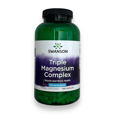 Triple Magnesium Complex 300caps Bone Health Stress Mood Cognitive Function