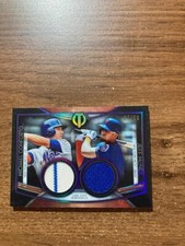 2020 Topps Tribute Dual Player Relics Purple /50 Jeff McNeil Michael Conforto