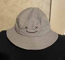 Dream Minecraft Unisex Adult's Cotton Smile Bucket Cap Sportsman Gray One Size