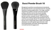 GUCCI Makeup Brush 10-Powder brush-NEW!