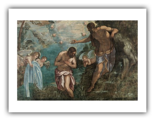 Jacopo Tintoretto : "Baptism of Christ" (1580s) — Giclee Fine Art Print - Picture 3 of 7